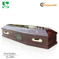 satin inside solid wood coffin JS-E080